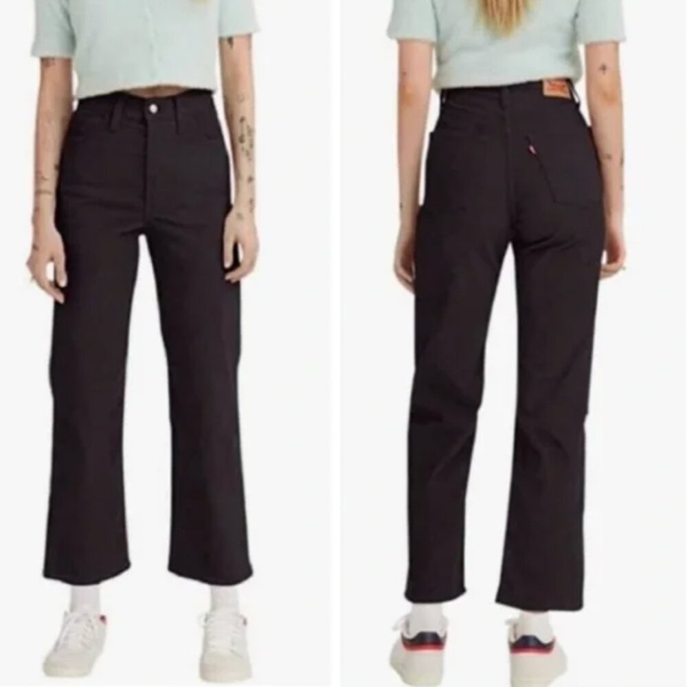 Levi’s Premium Black‎ Jeans, Ribcage Straight, 26 Petit